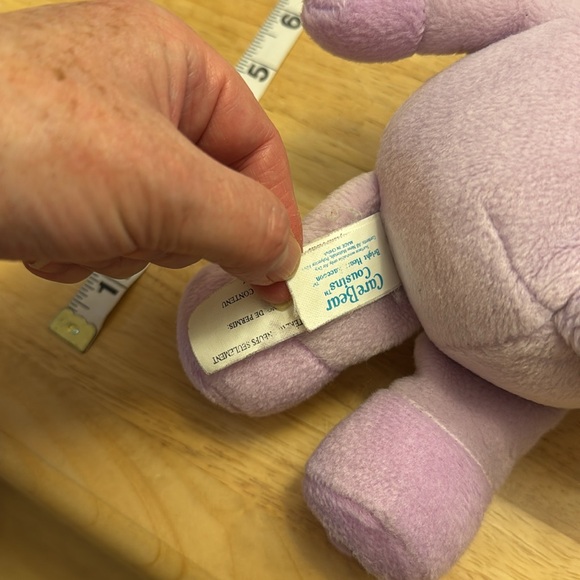 Bright Heart Raccoon Care Bear Cousins 8” plush, clean, washed, normal wear etc - Picture 6 of 12